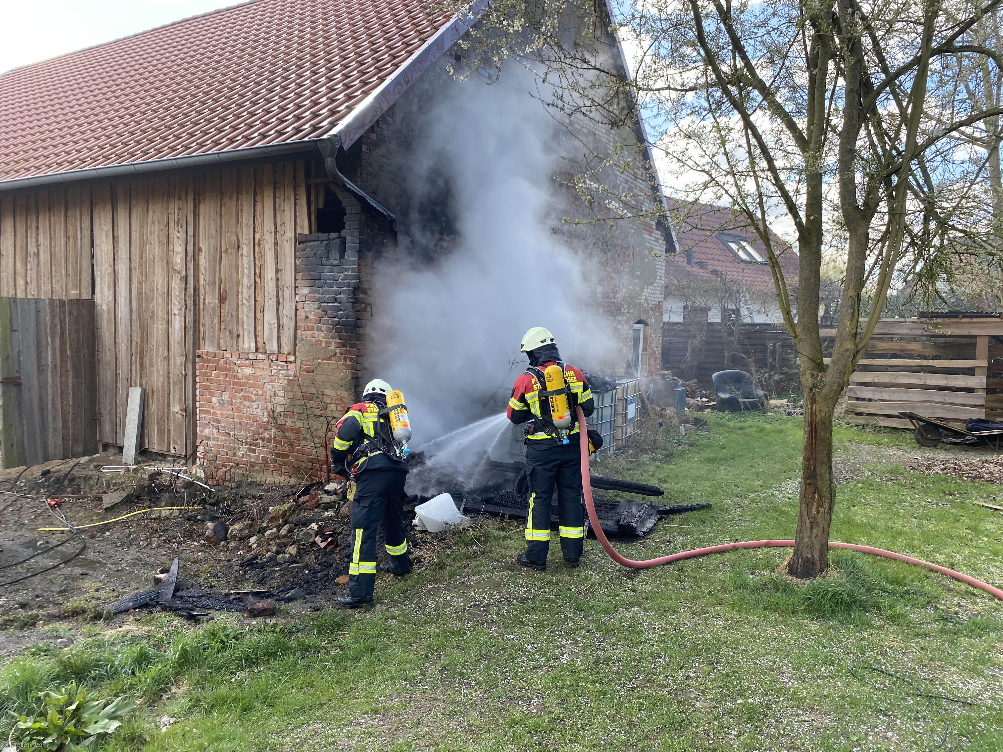 Einsatzfoto Brand B: Gebäudebrand