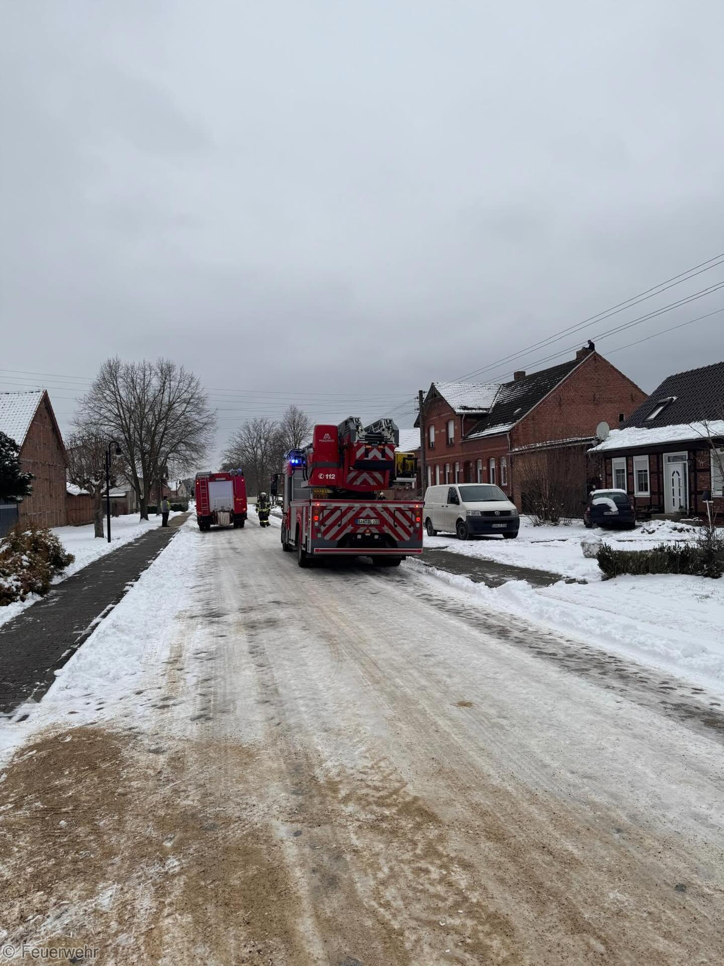 Einsatzfoto Brand B: Schornsteinbrand