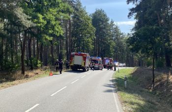 Verkehrsunfall mit eingeklemmter Person