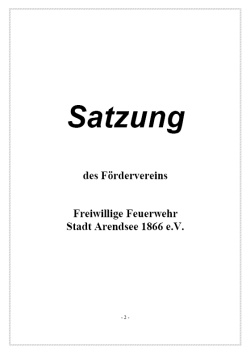 satzung